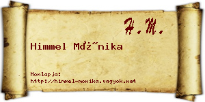 Himmel Mónika névjegykártya